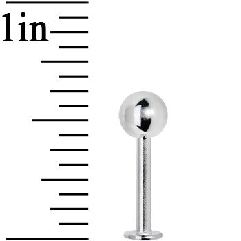 14G 3/8 Stainless Steel Labret with 5mm Ball