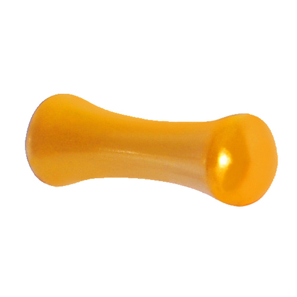 8 Gauge Honey Yellow Metallic Pearl Acrylic Saddle Plug