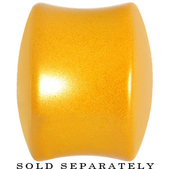 5/8 Honey Yellow Metallic Pearl Acrylic Saddle Plug
