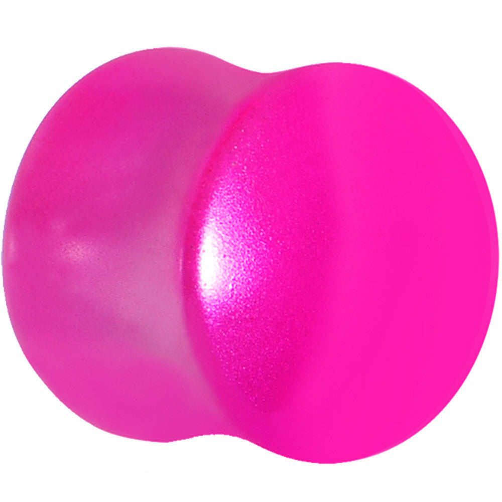 5/8 Hyacinth Pink Metallic Pearl Acrylic Saddle Plug