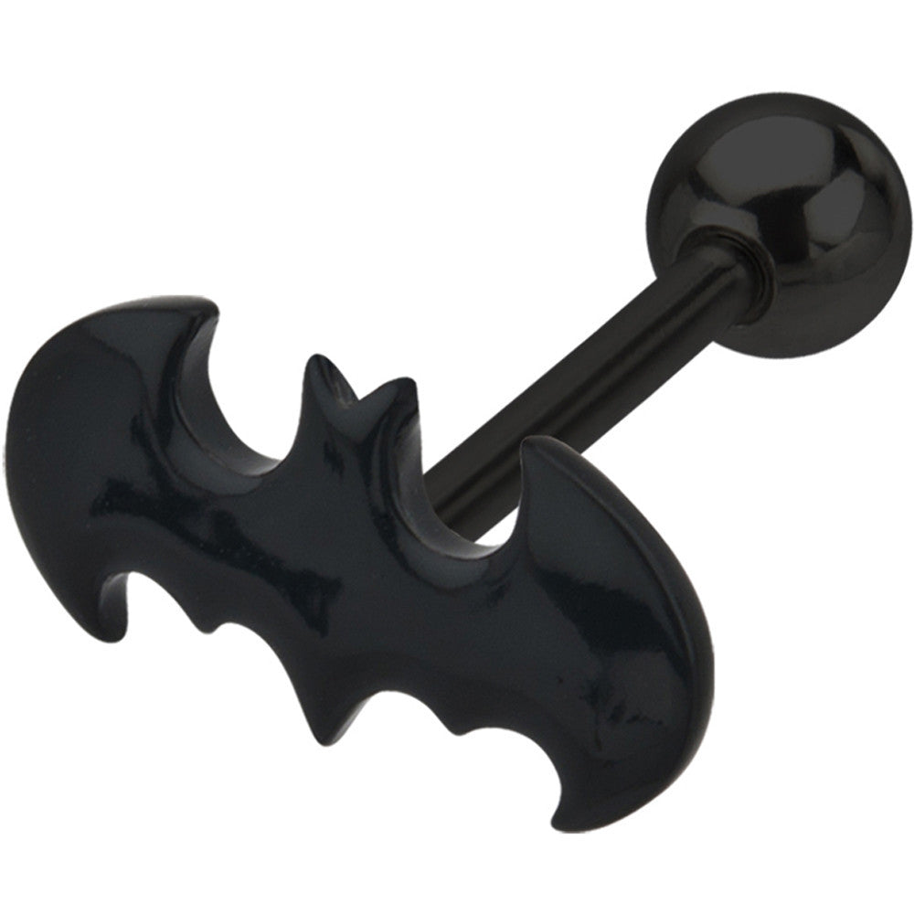 Black Acrylic Batman Cartilage Earring