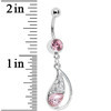 Pink Paisley Passion Belly Ring
