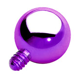 4mm Purple Anodized Titanium Ball Dermal Top