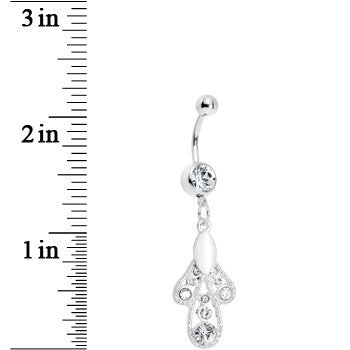 White Moonlit Enchantment Belly Ring