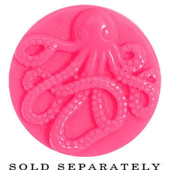 20mm Pink Acrylic Octopus Plug
