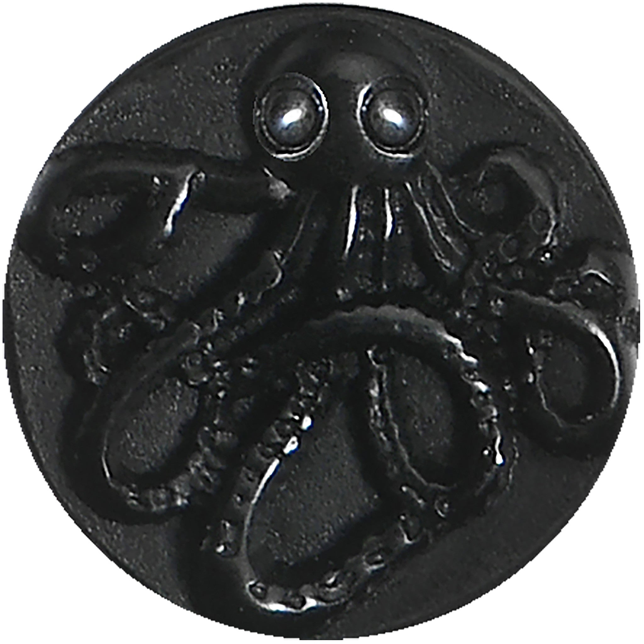 0 Gauge Black Acrylic Octopus Plug