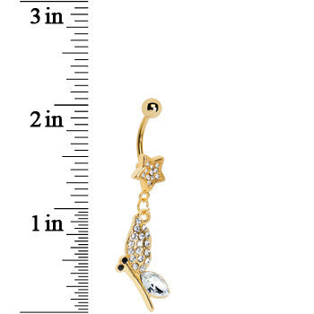 Gold Plated Twilight Star Butterfly Belly Ring