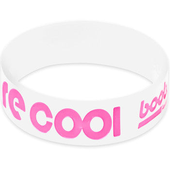 White Pink Boobs are Cool Awareness for Breast Cancer Bracelet