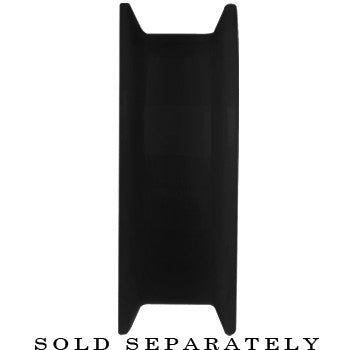 45mm Black Ultra Soft Double Flat Flare Silicone Tunnel