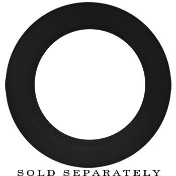 45mm Black Ultra Soft Double Flat Flare Silicone Tunnel