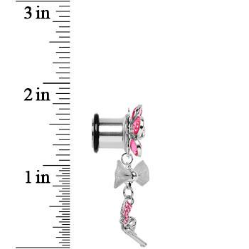 Pink Gem My Lady Flower Gun Dangle Plug Sizes 5mm to 12mm