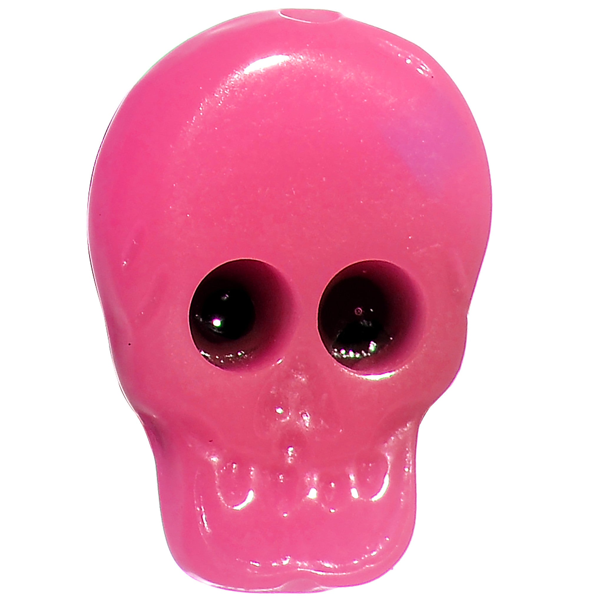 4G Acrylic Neon Pink Skull Saddle Plug
