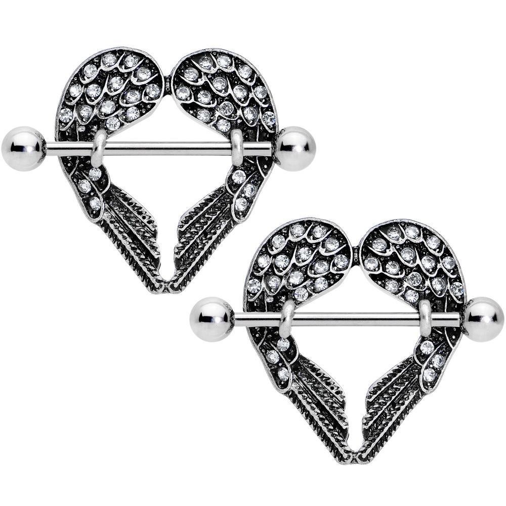 Crystalline Gem Angel Wings Nipple Shield Set