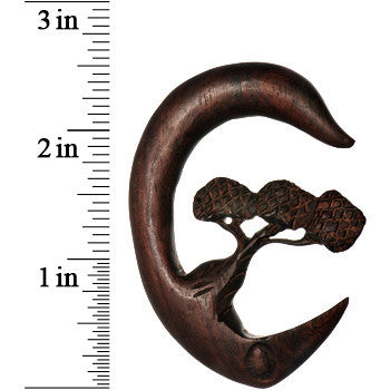 7/16 Organic Sono Wood Bonsai Tree Hanger Plug Set