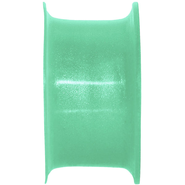 3/4  Green Pearlescent Silicone Hollow Tunnel