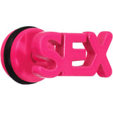 Pink Neon Enamel Sex Cheater Plug