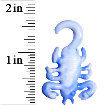 4G Blue White Acrylic Scorpion Hanger Plug