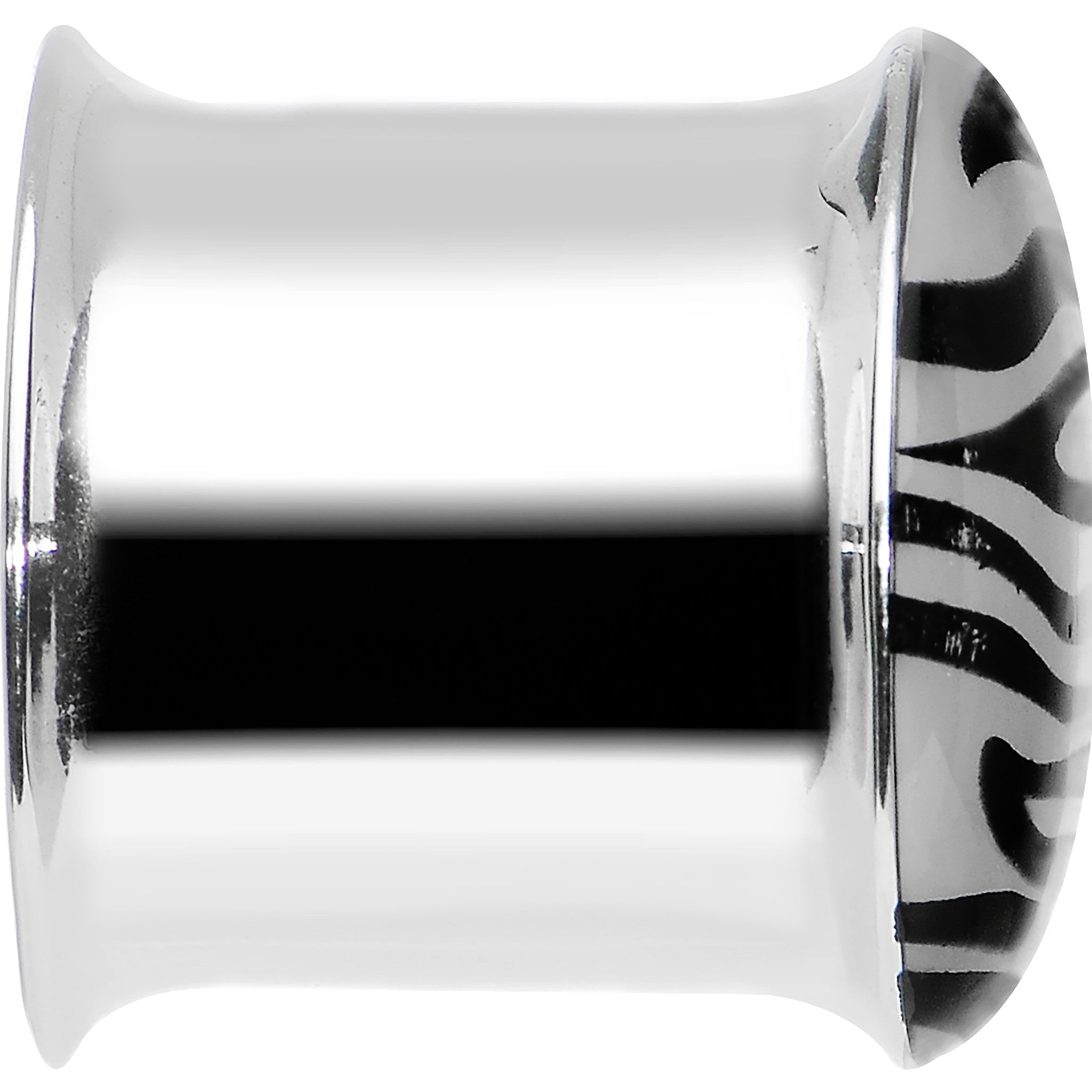 9/16 Stainless Steel Purple Tiger Print Solar Activated Saddle Plug