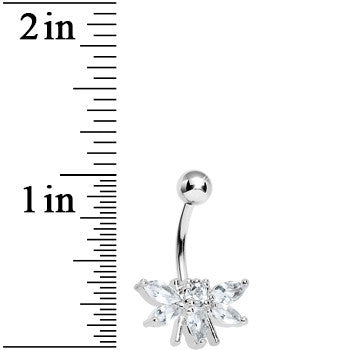 Crystalline Gem Honey Bee Belly Ring