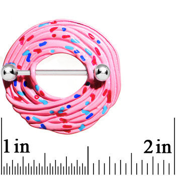 14 Gauge 20mm Pink Cupcake Nipple Shield Set