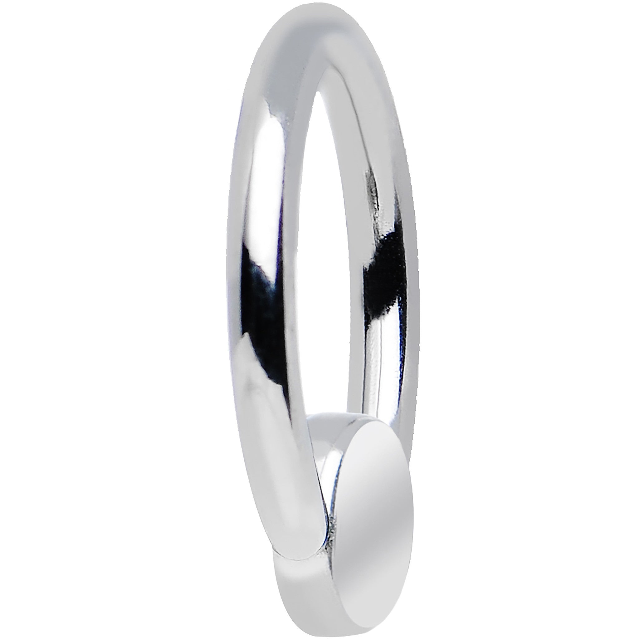 16G 5/16 BCR Steel Captive Ring 4mm Flat Disc