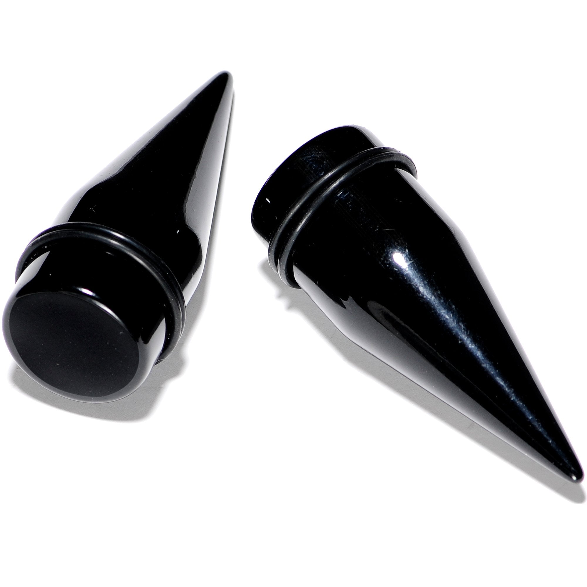 18PC Big Gauge Taper Kit Ear Stretching 00G-25mm Large Black Acrylic E –  BodyJ4you
