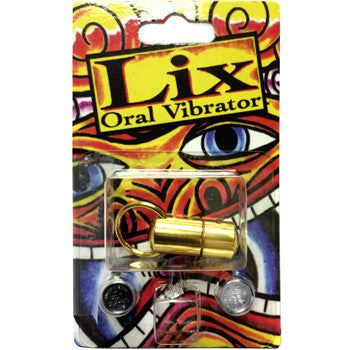 14G Gold Anodized Titanium Lix Oral Vibrator Captive Ring