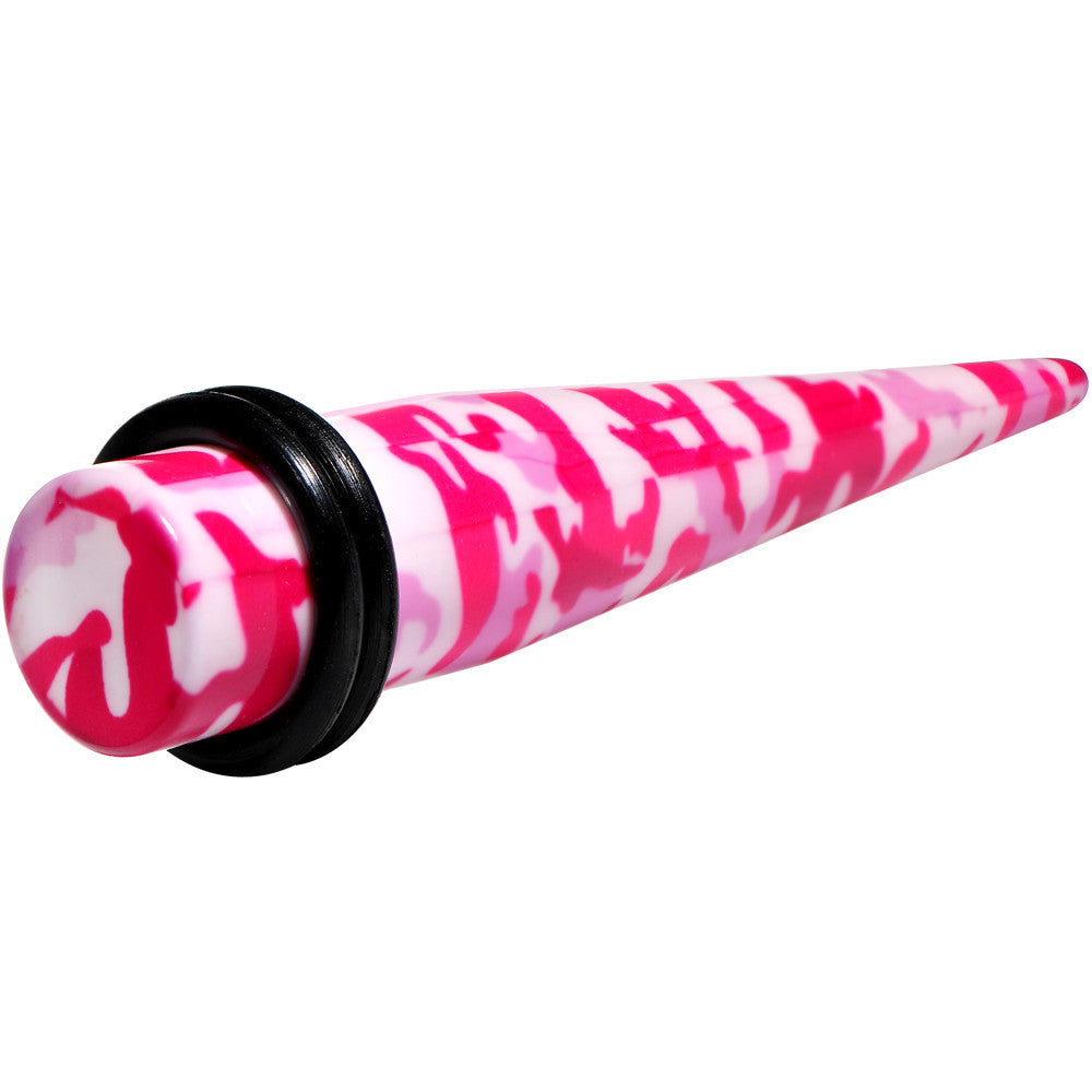 00G Pink Acrylic Hiding Out Camouflage Taper