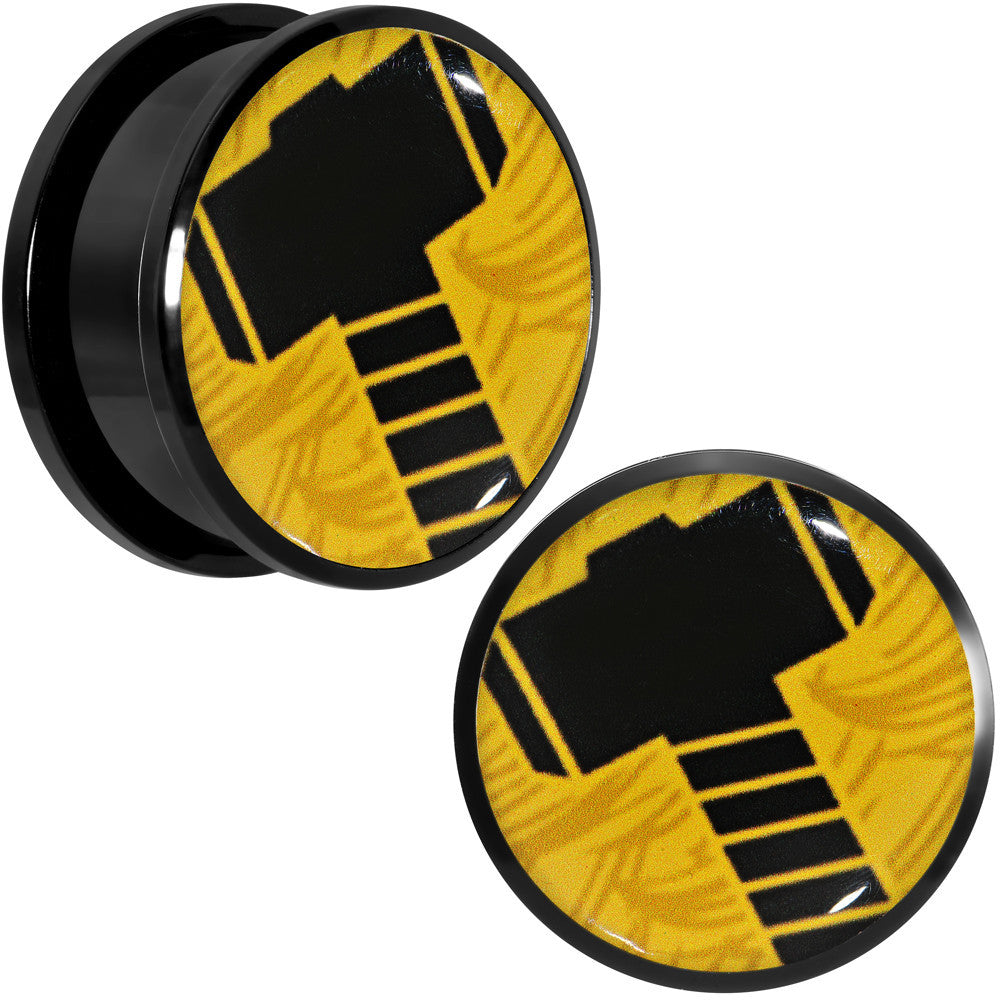 1 inch Licensed Hammer of Thor Acrylic Screw Fit Plugs Set