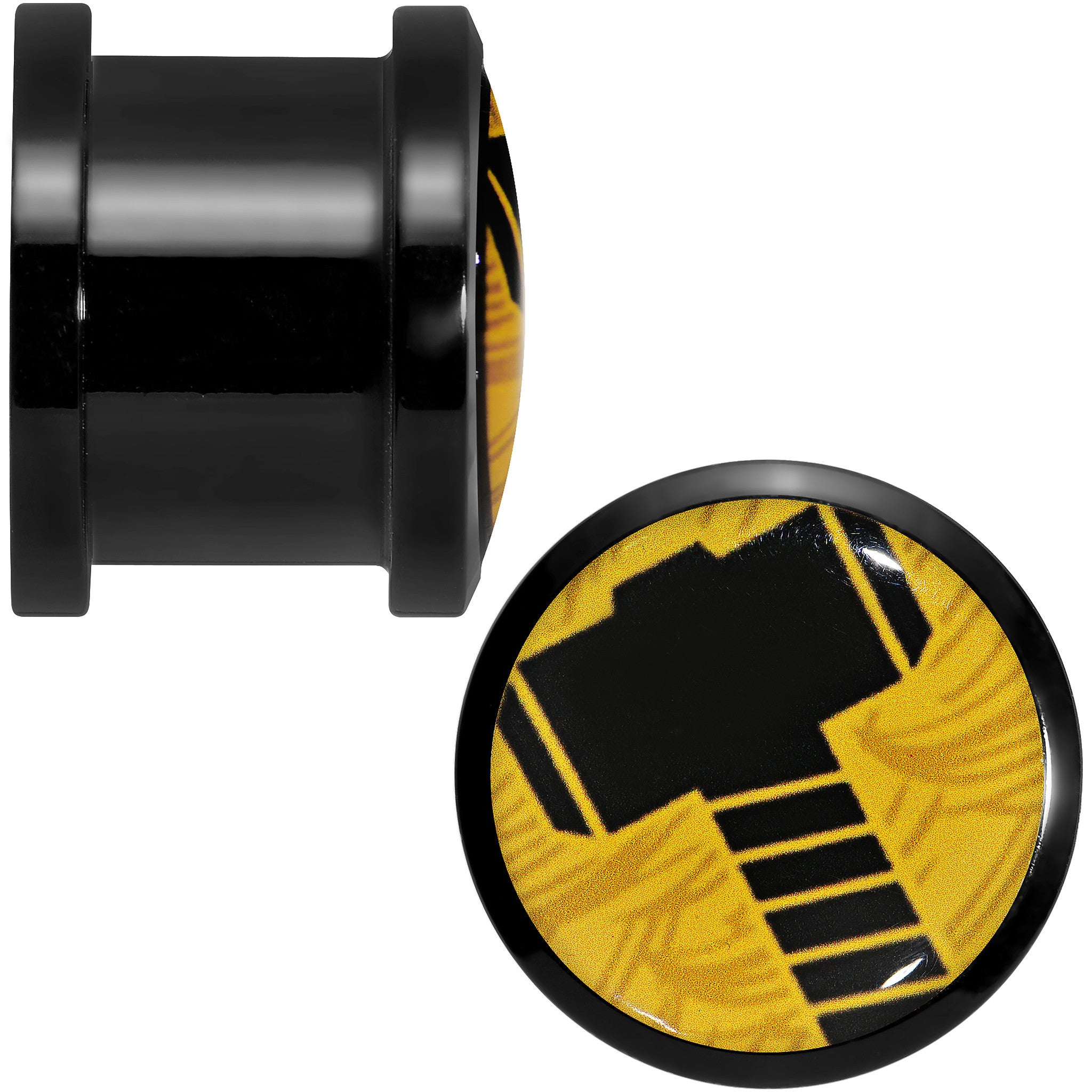 9/16 Licensed Hammer of Thor Acrylic Screw Fit Plugs Set