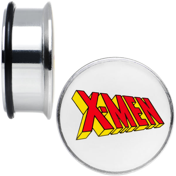 1 inch Licensed X-Men Single Flare Steel Tunnel Plugs Set