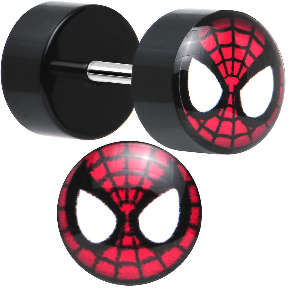 Licensed Spider-Man Acrylic Cheater Plugs Set