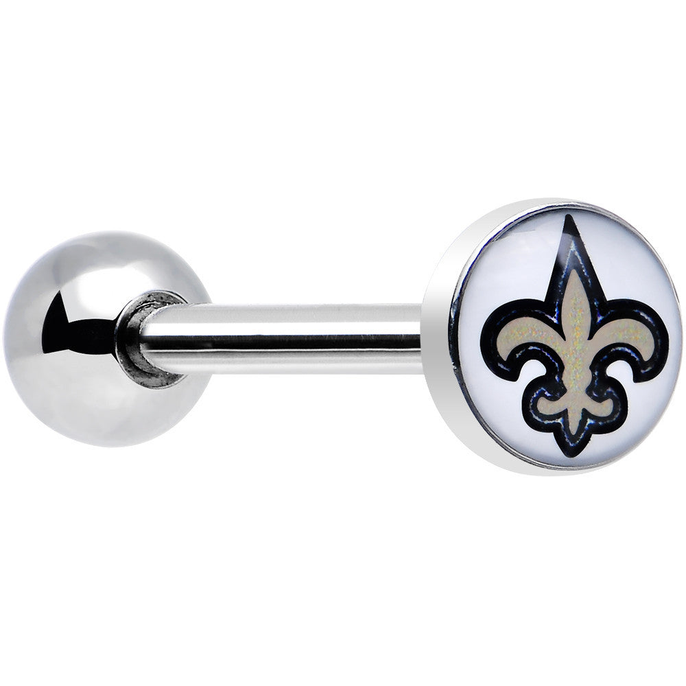 Officially Licensed NFL New Orleans Saints Barbell Tongue Ring
