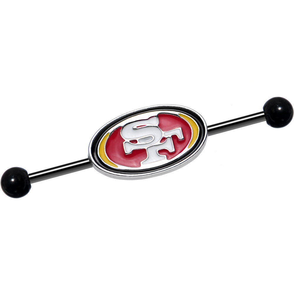 Officially Licensed NFL San Francisco 49ers Industrial Barbell 38mm