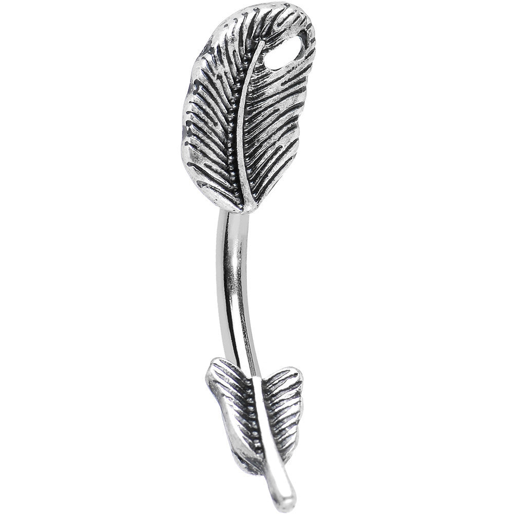 Freely Floating Feather Belly Ring