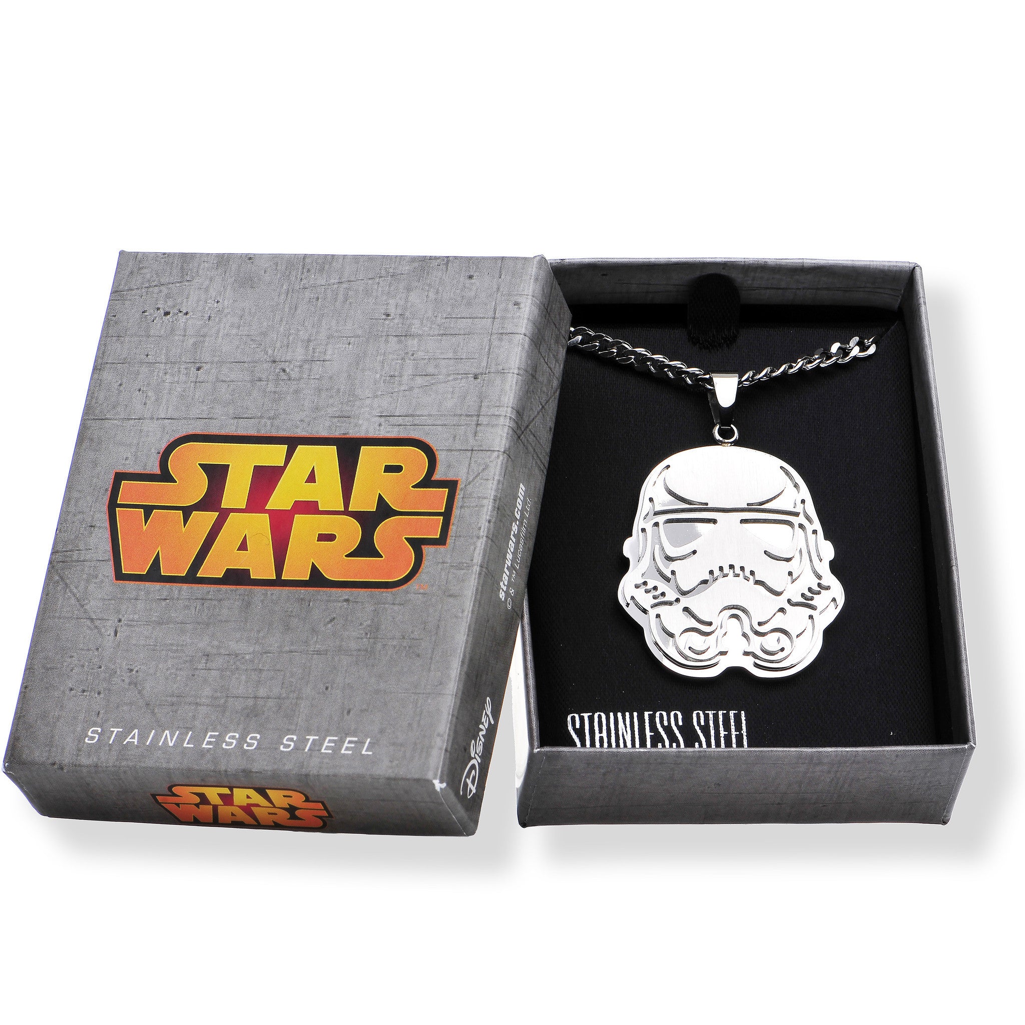 Officially Licensed Steel Star Wars Stormtrooper Pendant Necklace