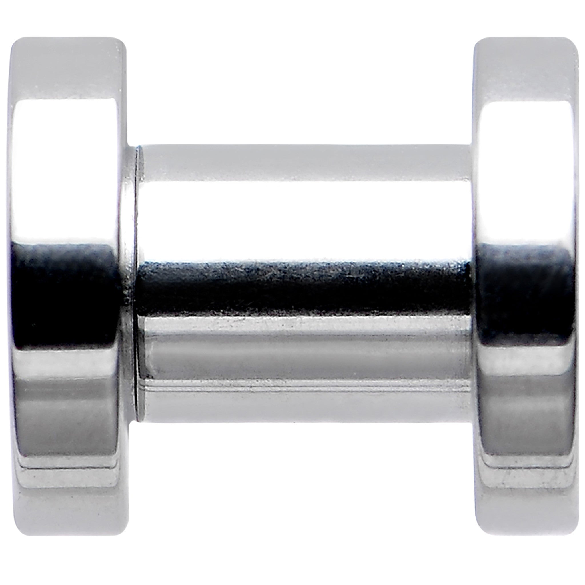 4G Stainless Steel Silver Sugar Glitter Screw Fit Plug