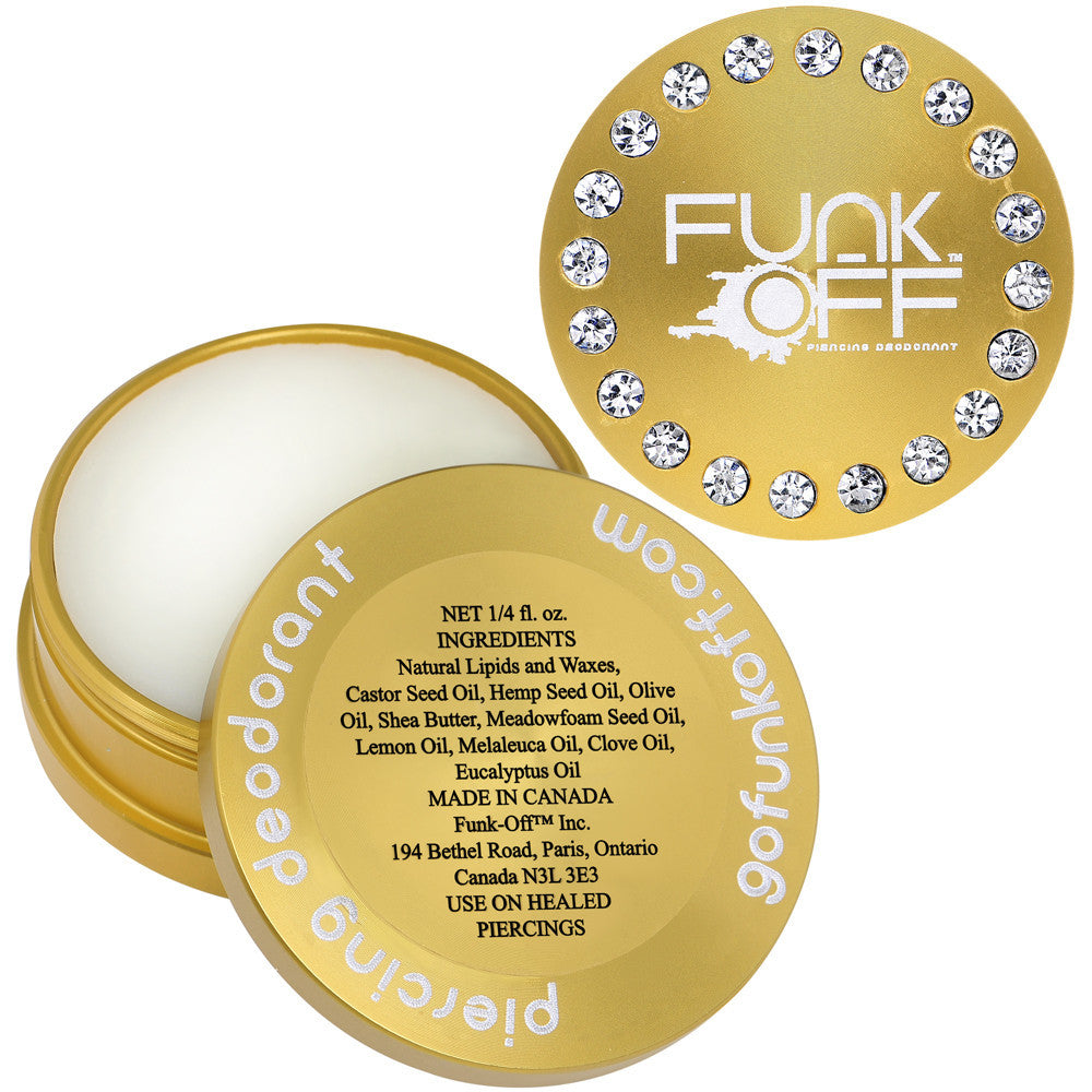 Clear Gem Yellow Funk-Off Piercing Deodorant