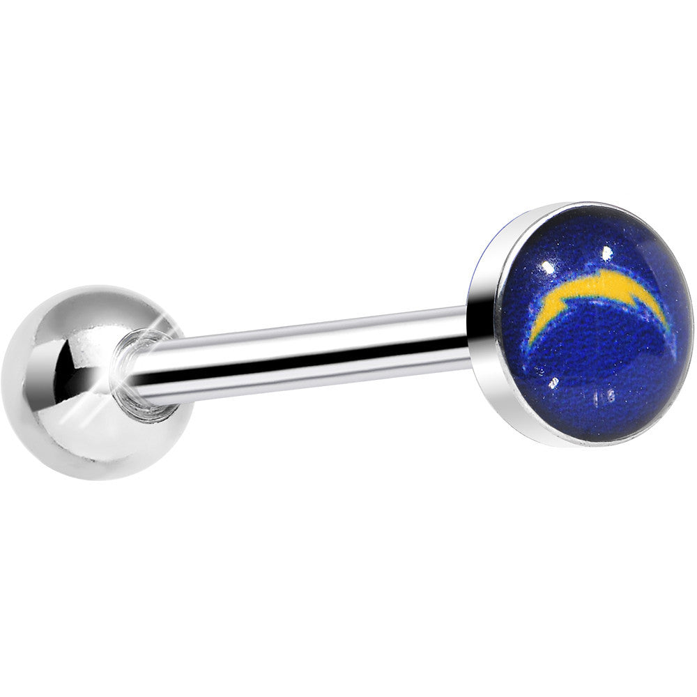 Officially Licensed NFL San Diego Chargers Barbell Tongue Ring