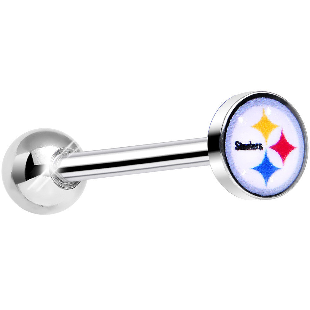 Officially Licensed NFL Pittsburgh Steelers Barbell Tongue Ring