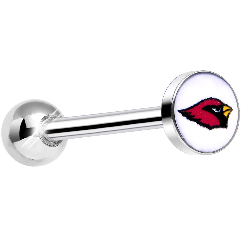 Officially Licensed NFL Arizona Cardinals Barbell Tongue Ring