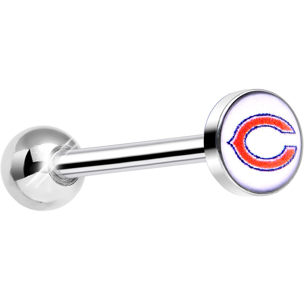 Officially Licensed NFL Chicago Bears Barbell Tongue Ring