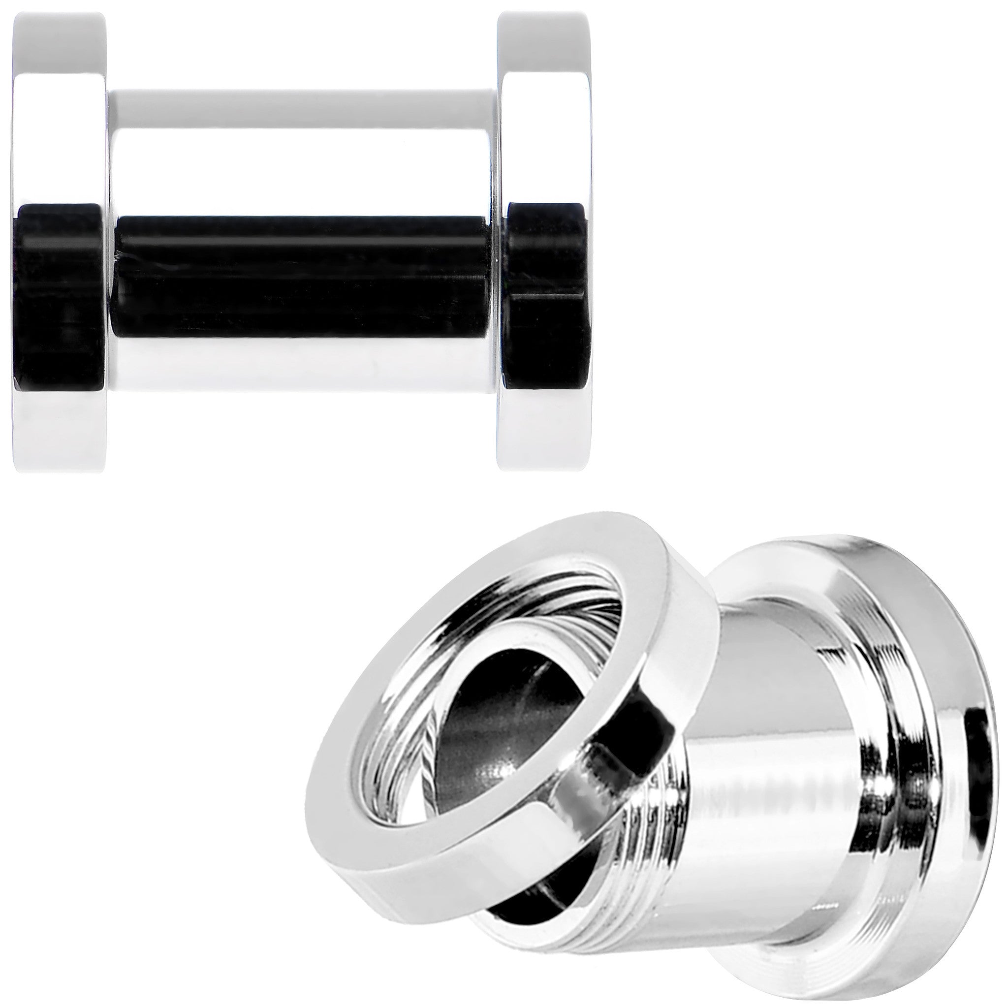 2G Stainless Steel Licensed Captain America Screw Fit Plug Set