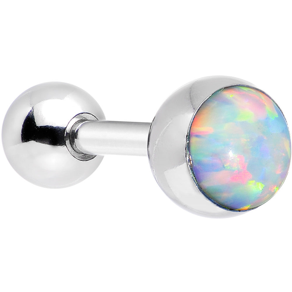 16G 5mm Imitation White Opal Tragus Cartilage Earring