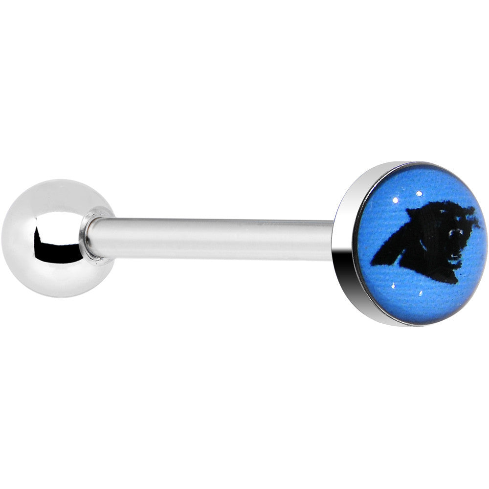 Officially Licensed NFL Carolina Panthers Barbell Tongue Ring