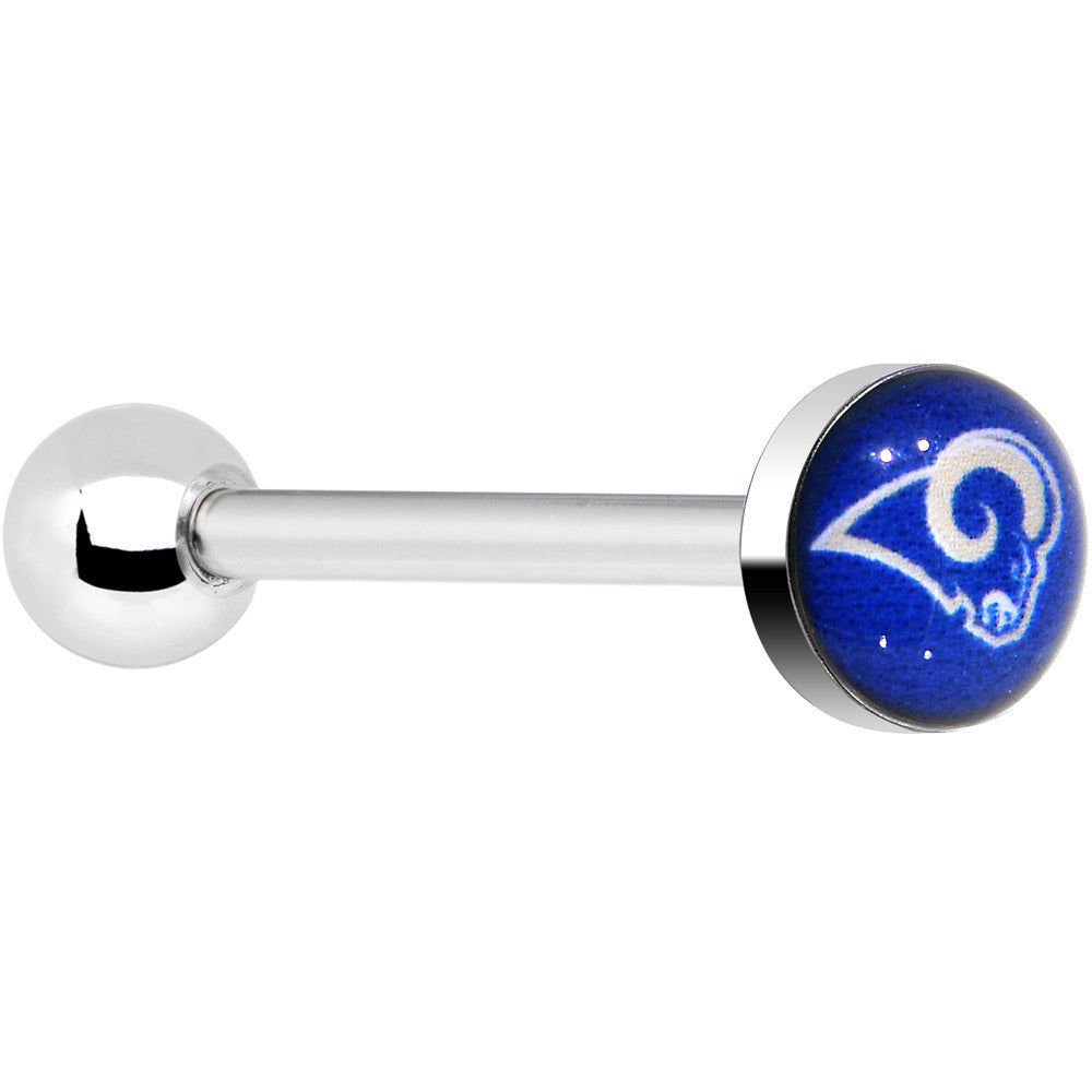 Officially Licensed NFL St. Louis Rams Barbell Tongue Ring