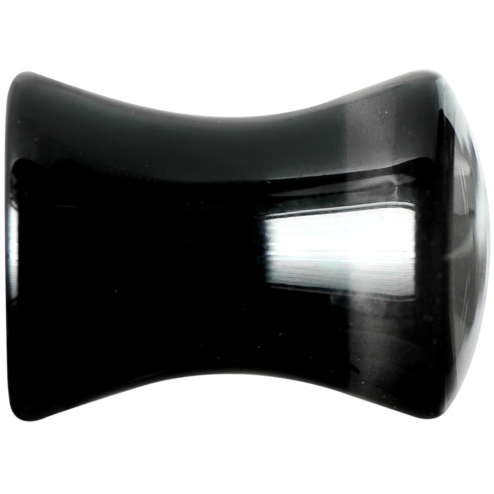 2G Black Acrylic White Nautical Anchor Saddle Plug Set