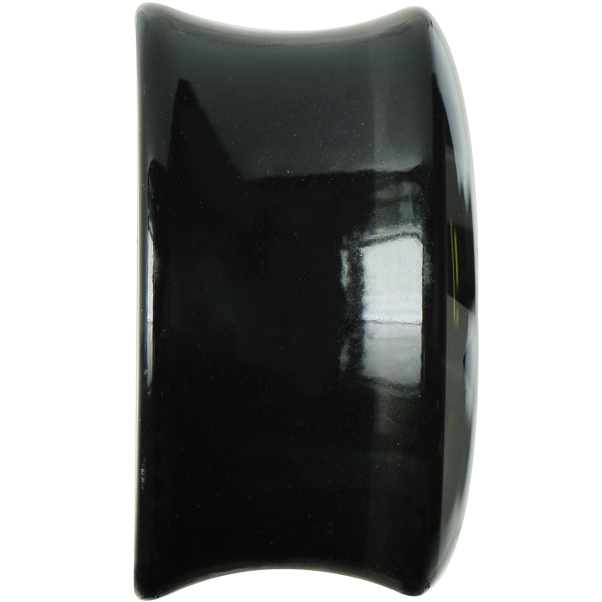 18mm Black Acrylic White Mustache Saddle Plug