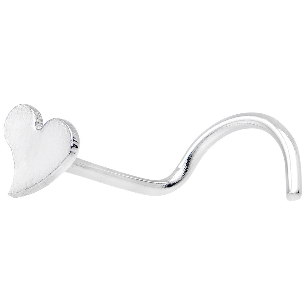 316L Stainless Steel Heart Nose Ring