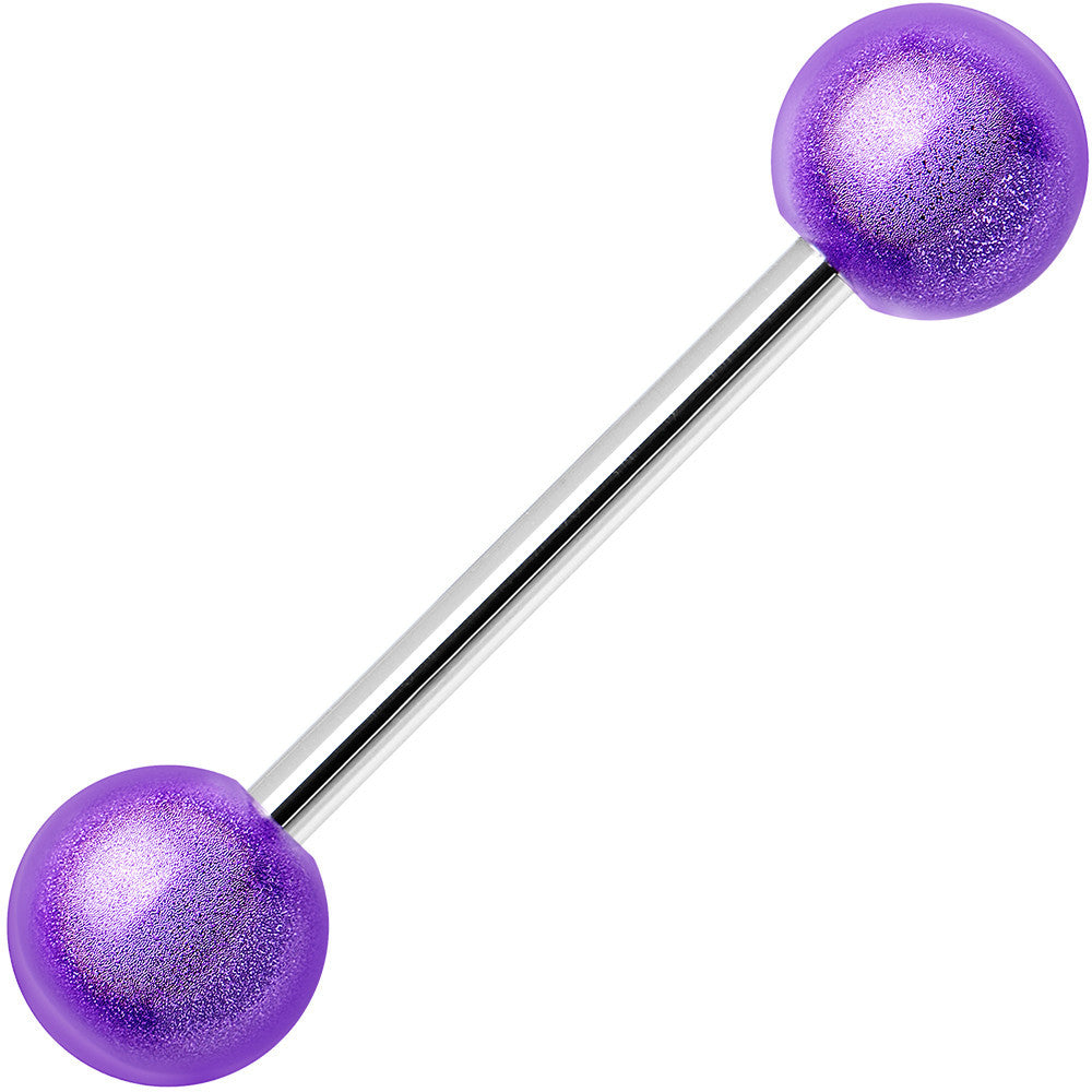 Purple MIRACLE BALL Barbell Tongue Ring